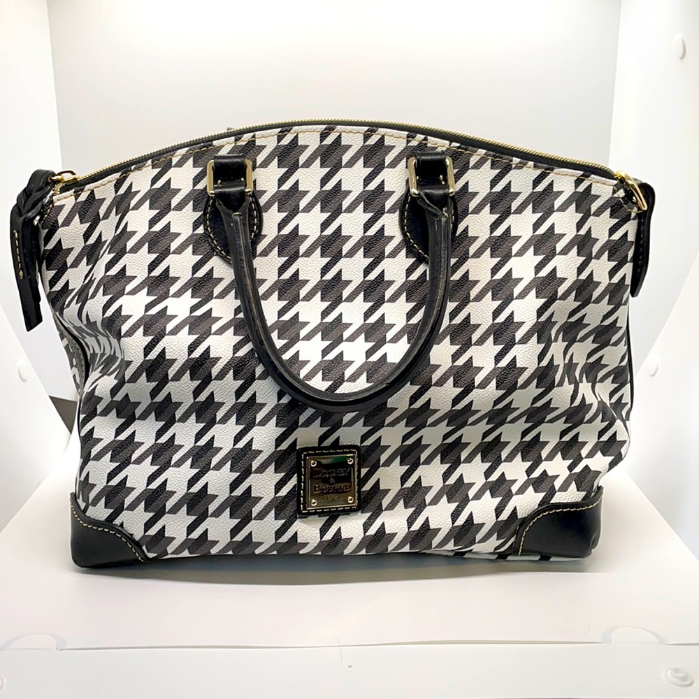 Dooney & Bourke Houndstooth Handbag Great Cond!